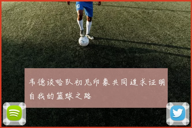韦德谈哈队初见印象共同追求证明自我的篮球之路